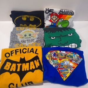 Toddler Shirts. DC, Star Wars, Mario.